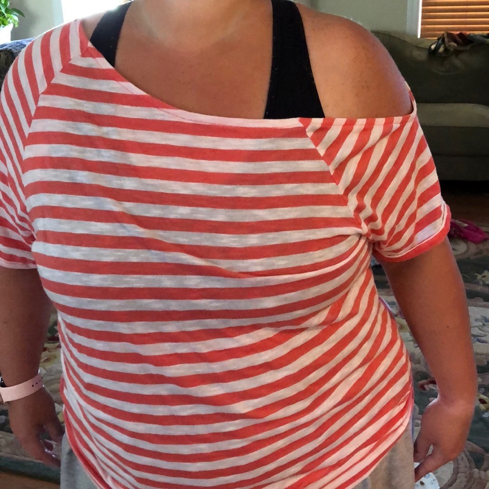 TORRID Twist Tee Off The Shoulder Top